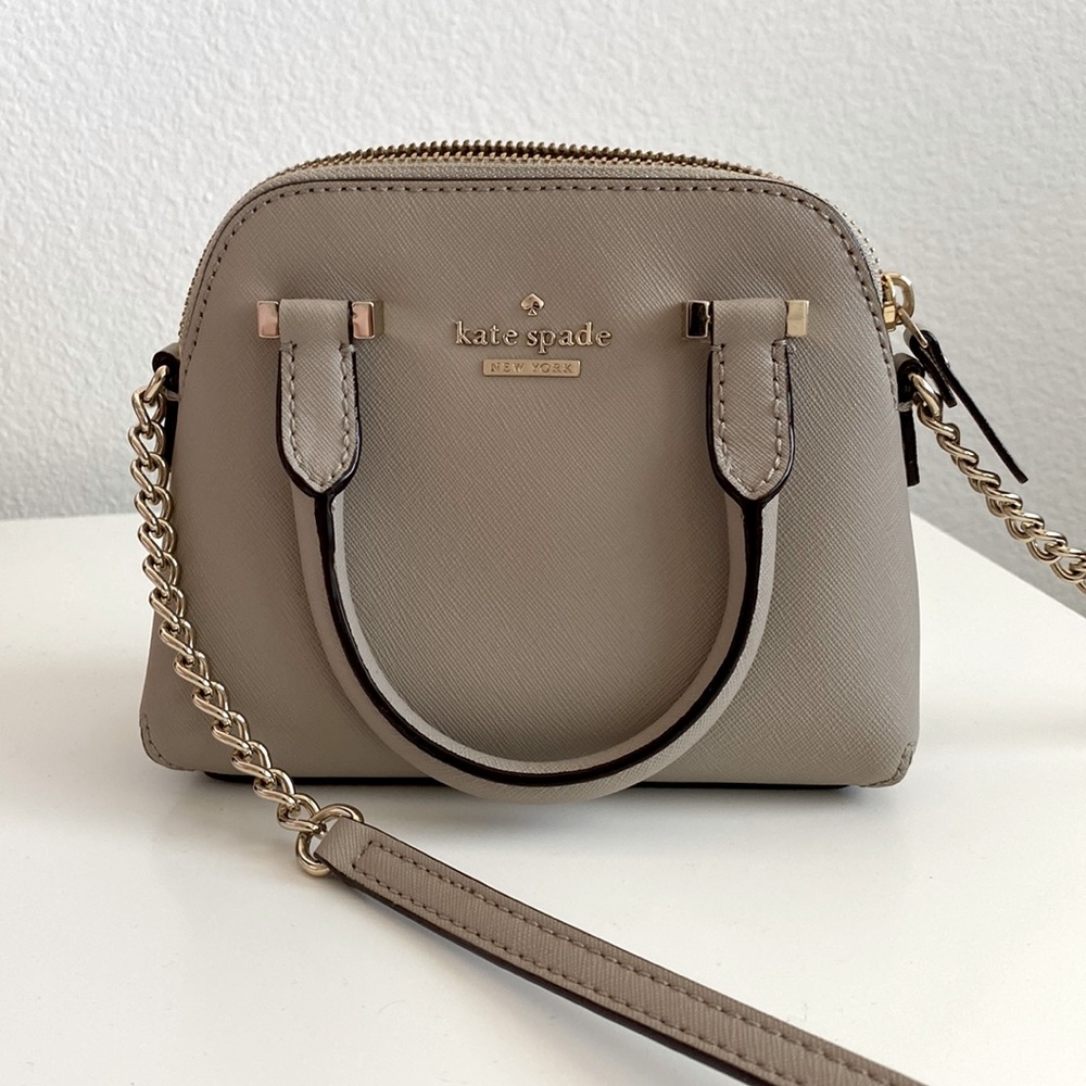 Kate Spade Mini taupe crossbody bag